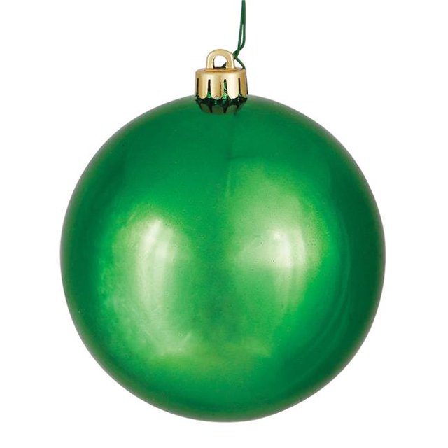 Vickerman N590604DSV Vert Brillant Résistant aux UV Boule Incassable, 2,4 Po - 24 par Sac