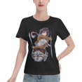 thumbnail image 1 of Women's Basic Short Sleeve T-Shirt Attacking Giant Mikasa Ackerman, 1 of 6