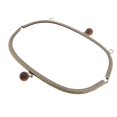 thumbnail image 2 of 24.5cm Metal Arch Frame Kiss Clasp Kiss Clasp for Handbag Lock Bead Head DIY Purse Bag Coffee, 2 of 9