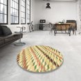 thumbnail image 3 of Ahgly Company Indoor Rectangle Abstract Cinnamon Brown Abstract Area Rugs, 7' x 10', 3 of 6