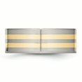 thumbnail image 3 of Titanium 14k Yellow Inlay Flat 8mm Polished Band Size 6.5, 3 of 6
