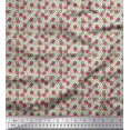 thumbnail image 1 of Soimoi Poly Georgette Fabric Flower Watercolor Decor Fabric Printed Yard 52 Inch Wide, 1 of 3