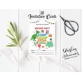 thumbnail image 3 of Darling Souvenir White Birthday Invitation Card Printable Fill or Write In Blank Invites Party Supplies Pack Of 28 5 x 7 Inches, 3 of 5