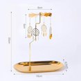 thumbnail image 4 of fastboy Gold Candle Holder Rotating Tea Light Holder Candleholder Decor E, 4 of 8