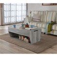 thumbnail image 4 of Bowery Hill Rustic Wood Storage Coffee Table in Vintage Gray, 4 of 6