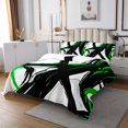 thumbnail image 3 of Erosebridal Chic Minimalst Bedspread Sets Queen Size, Abstract Ombre Bed Quilt, Geometry Striped Decor 3pcs, 3 of 5