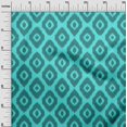 thumbnail image 3 of oneOone Velvet Turquoise Blue Fabric Asian Ikat Sewing Craft Projects Fabric Prints By Yard 58 Inch Wide, 3 of 4