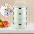 thumbnail image 4 of Chmadoxn Lunch Box, Bento Boxes Portable Lunch Box Circular Fresh-keeping Box Stainless Steel Insulated Student Office Worker Lunch Box Bento Boxes Bento Boxes, 4 of 6