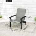 thumbnail image 3 of Outsunny Adirondack Chair Aluminum Muskoka Chair with Mesh Seat, 3 of 10