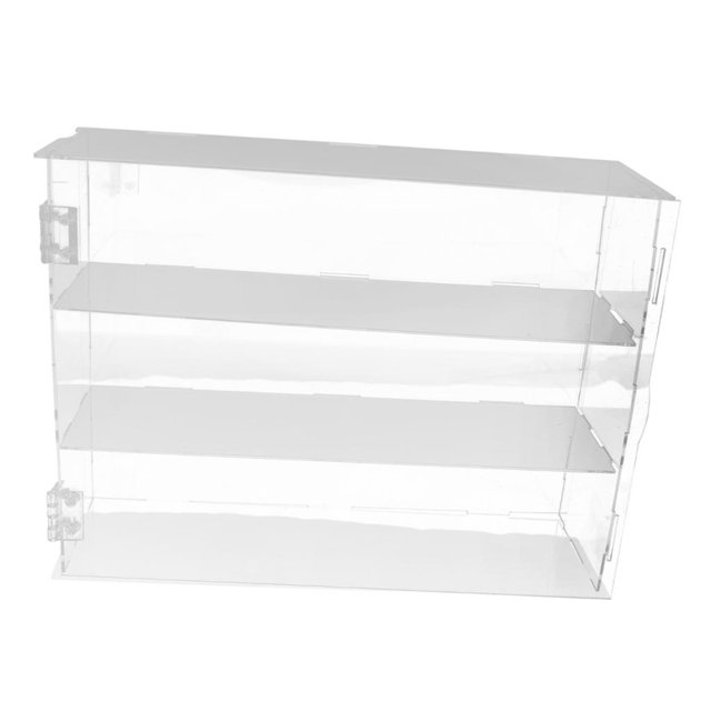 lionlar Clear Acrylic Display Case 32x10x24cm Dustproof Box for Anime Characters Toys