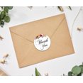 thumbnail image 2 of Darling Souvenir 45 Pcs Autocollants Floraux Ronds Blancs Merci DIY Enveloppe Sceaux-1.6 Pouces, 2 of 4