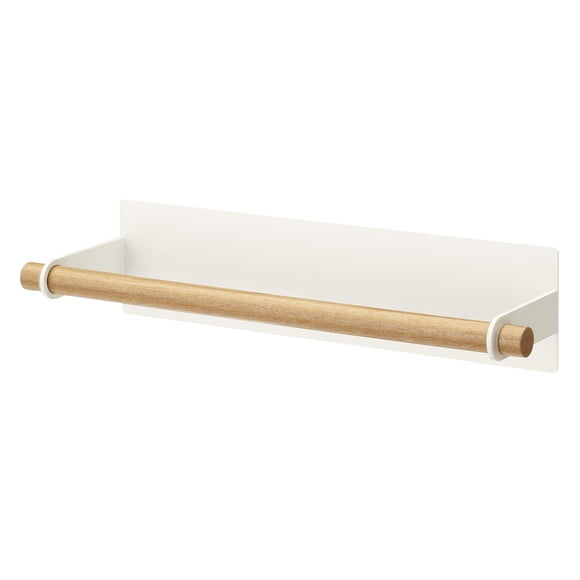 yamazaki home Porte-Essuie-Tout Magnétique - Rangement de Cuisine, Taille Unique, Blanc