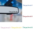 thumbnail image 2 of Visland I Love You Drive Safe Stickers Rear View Mirror Vinyl Decal for Women Waterproof Decorative Car Sticker Car Decal Accessories, 2 of 8