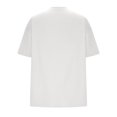 thumbnail image 4 of Plebaso T-Shirts Surdimensionnés pour Femmes 2025 Manches Courtes Hauts Amples Col Rond Décontracté Uni T-Shirts Basiques pour Femmes, 4 of 5