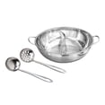 thumbnail image 1 of simhoa Divided Hot Pot Double Flavor Hotpot Stainless Steel Chinese Shabu Shabu Pot with Divider for Dorm, Household Restaurant Home 35cm, 1 of 8