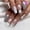 Cercueil Étoile Lune Argent, variante sur Fofosbeauty 24 Pcs Ongles Autocollants, Faux Ongles en Acrylique, Ongles Pleine Couverture pour Femmes Filles Enfants, Cercueil Étoile Lune Argent