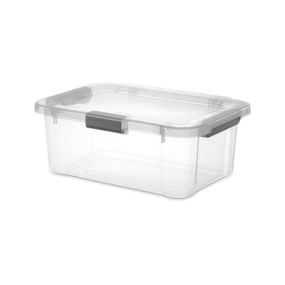 Sterilite 19 L HingeLID Box Flat Gray
