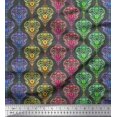 thumbnail image 1 of Soimoi Poly Georgette Fabric Floral & Damask Ethnic Print Fabric by Yard 52 Inch Wide, 1 of 3