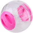 thumbnail image 2 of ZECATL Transparent Cute Pet Hamster Exercise Ball Mini Trot Plastic Toys (Pink), 2 of 7