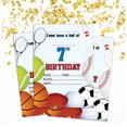 thumbnail image 2 of Darling Souvenir Blue Birthday Invitation Card 28 Pcs Fill or Write In Blank Invites Printable Party Supplies 5 x 7 Inches, 2 of 5