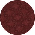 thumbnail image 1 of Ahgly Company Tapis de Zone Ronds d'Intérieur Lavables à la Machine, Transitionnels, Rouge Nuit, 7 Pieds Rond, 1 of 7