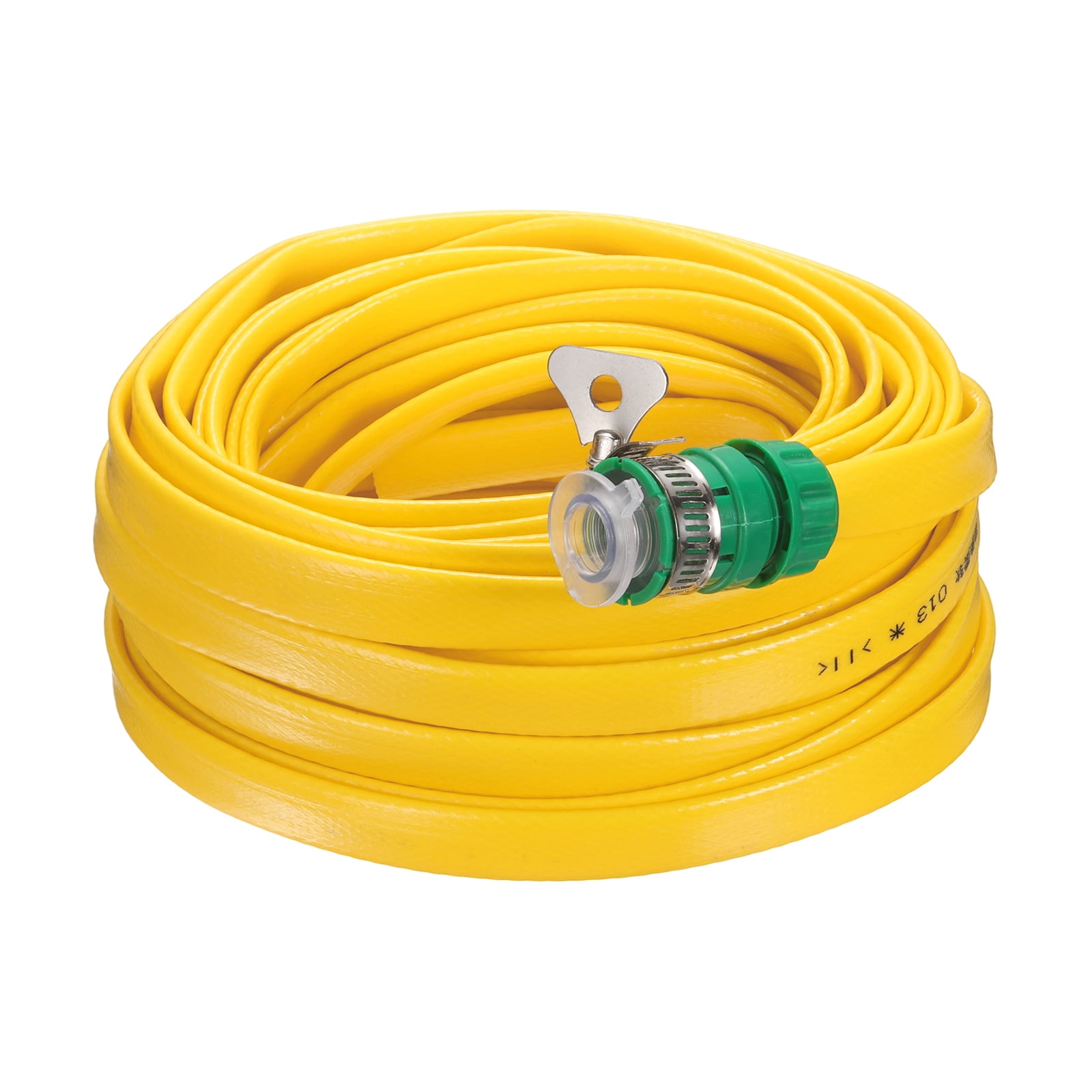 Uxcell Garden Hose 49ft Durable TPE Anti-Kink Water Hose Non-Expanding Flexible Yard Hose with Universal Water Connector Fittings for Outdoor Watering Cleaning House Car Wash, Yellow