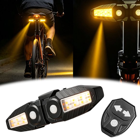 Outdor Fahrradsignal Integrierte Sicherheitskommunikation Fernbedienung Links & Rechts Kippen 750 MAh Akku Solid State Montageschale Für Liefer Gruppenfahrten