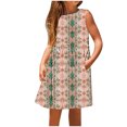 thumbnail image 4 of LOVZFMLL Girls' Summer Short Sleeve Ruffled Lace Round-Neck Embroidery Mesh Princess Bow Skirt, 4 of 8