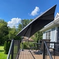thumbnail image 3 of PURPLE LEAF Parasol Déporté Carré 10 X 10 Pi pour Terrasse Extérieure, Grand Parasol Suspendu, Parasol en Aluminium avec Rotation à 360°, Parasol de Jardin et de Piscine Ajustable, Gris, 3 of 14