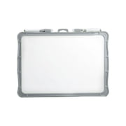 Lksixu Magnetic Whiteboard with Pens, 10.6"x14.1" Double-Sides Dry Erase White Board with Handle, Easy to Write and Clean, Portable Plastic Frame Small Whiteboard for Home Office College