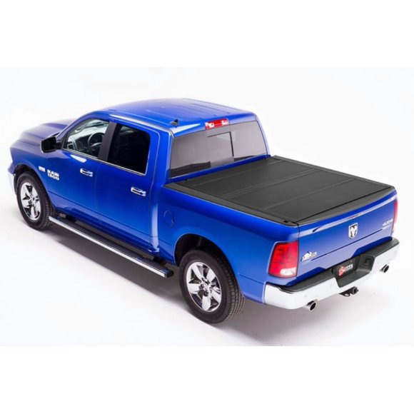 BAK Industries Tonneau Cover 448203RB BAKFlip MX4; Hard Folding; 2 Folds/3 Panels; Lockable Using Tailgate Handle Lock; Black Matte; Aluminum