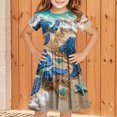 thumbnail image 1 of LOVZFMLL 2-12 Years Girls' Summer Casual Sleeveless Round Neck Button With Pockets Dress, 1 of 4