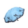 thumbnail image 1 of tredstone Dual Lace Umbrella Exquisite Butterflies Pattern Suitable For Any Occasion Lace Side Umbrella Polyester Sun Umbrella blue 1Set, 1 of 6