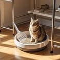 thumbnail image 3 of Long Handle Cat Litter with Fine Mesh for Efficient Waste Cleaning Durable Pet Bathroom Tool, 3 of 4
