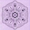 thumbnail image 1 of Ahgly Company Tapis d'Intérieur Lavable à la Machine, Carré, Transitionnel, Lilas Violet Riche, Tapis de Zone, 5 Pieds Carré, 1 of 7