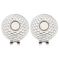 thumbnail image 1 of LOVEVER 2 Pcs Golf Hat Clip Exquisite Carving Clips Ball Markers Balls Fine Magnetic Tool, 1 of 6