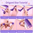thumbnail image 4 of Origami Star Strips With Jar Purple Paper 1 Set 6.3X5.3X3.1in, 4 of 5