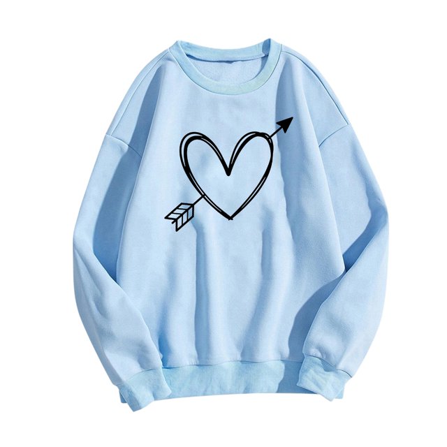 EQWLJWE Chemisiers d'Été à Manches Longues Mode pour Femmes Imprimé Décontracté T-Shirt à Manches Longues à Col Rond Hauts Vêtements d'Automne pour Femmes