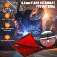 thumbnail image 3 of Kojooin 3 Panel 6x8FT Welding Screen with Frame - Flame Resistant PVC Welding Curtain, Transparent Safety Panel & Lockable Swivel Wheels for Metalworking, Garage, Workshops (Red), 3 of 7