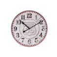 thumbnail image 1 of Round Metal Wall Clock (Embossed Route 66) (14" Dia), 1 of 1