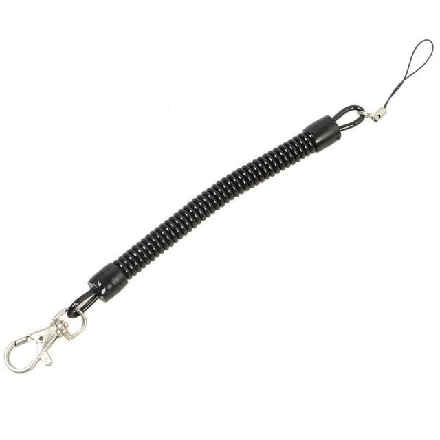 1/2/5x Sangle Élastique Extensible à Ressort Corde Lanière Porte-Clés Anneau-Clés A9C6