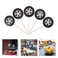 thumbnail image 5 of 20pcs Racing Wheel Cake Topper Tyre Dessert Cupcake Topper Inserts Racing Car Party Favor Supplies For Racing Theme Party Decoration Birthday, 5 of 5