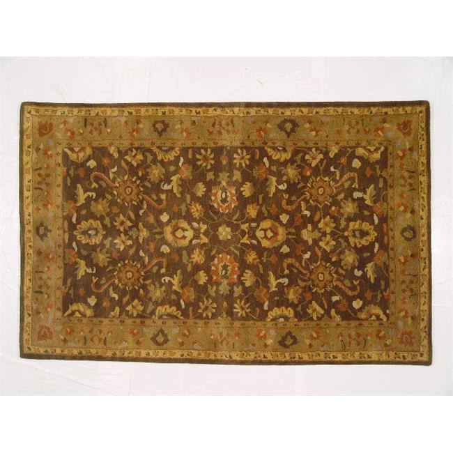 Lifestyles LS-RM18 5 x 8 ft. Kavera 100 Percent Long Fiber Wool Hand Made Rug- Chocolate