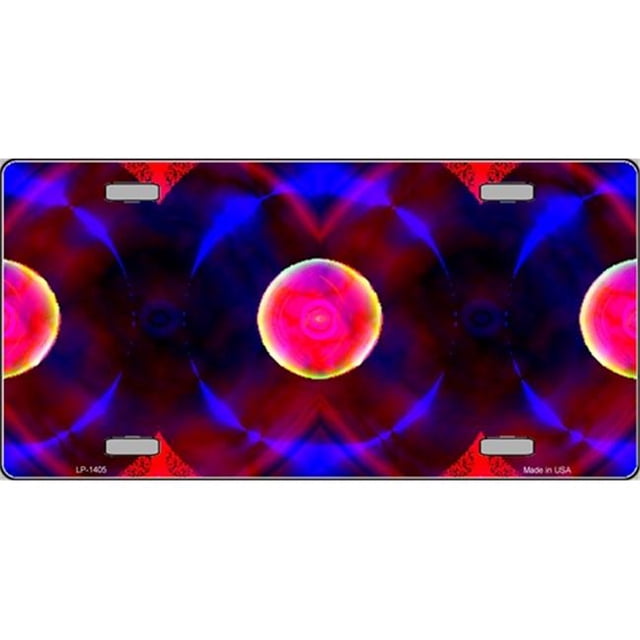 LP-1405 Red and Purple Nova Flat Automotive License Plates Blanks for Customizing