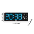 thumbnail image 3 of Matoen12 Digital Alarm Clock for Bedroom, Easy to Set, USB Charger, Adjustable Volume, Weekday/Weekend Mode, Snooze, 12/24Hr, Compact for Bedside, 3 of 7