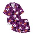 thumbnail image 4 of WEAIXIMIUNG Children's Leisure Printed Button Collar Short Sleeved Top Shorts Pajama Set 2-3 Years, 4 of 4