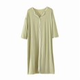 thumbnail image 5 of Sakmal Moomoo Chemises de Nuit Femmes Confortables Grande Taille Robe de Pyjama Manches Courtes Vert Chemises de Nuit pour Femmes, 5 of 5