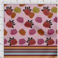 thumbnail image 1 of oneOone Viscose Jersey Fabric Stripe & Floral Panel Printed Craft Fabric BTY 60 Inch Wide, 1 of 3