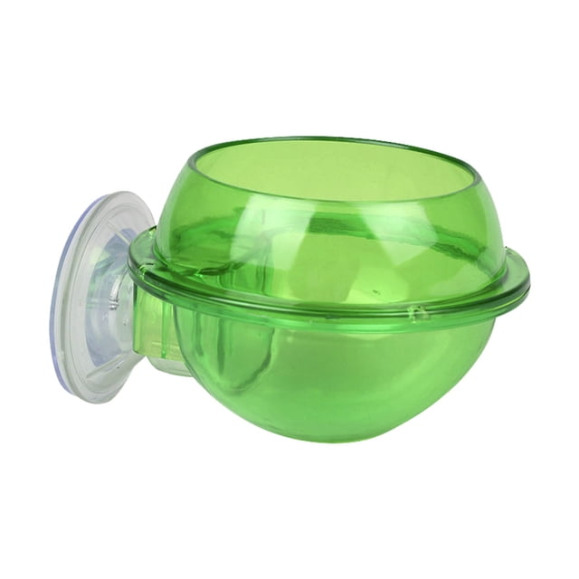 Transparent Elevated Reptile Feeding Dish With Suction Cup For Gecko Escape Proof Live Terrarium Feeder