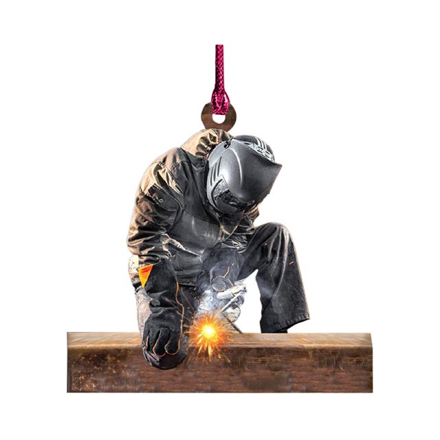 Welder Pendant Ornament Holiday Window For Home Party Decoration 3Pcs Acrylic Window Creative Welder Hanging Decoration